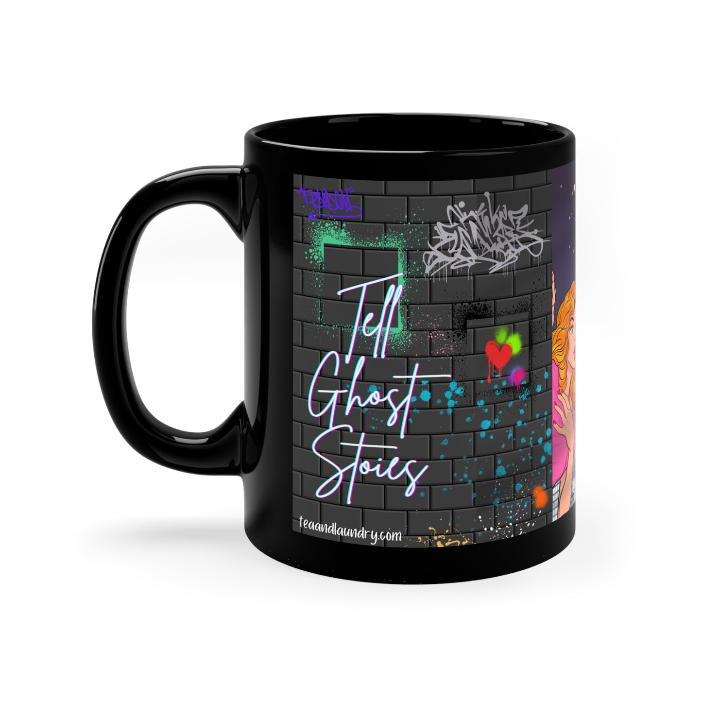 "Tell Ghost Stories" 11oz Black Mug